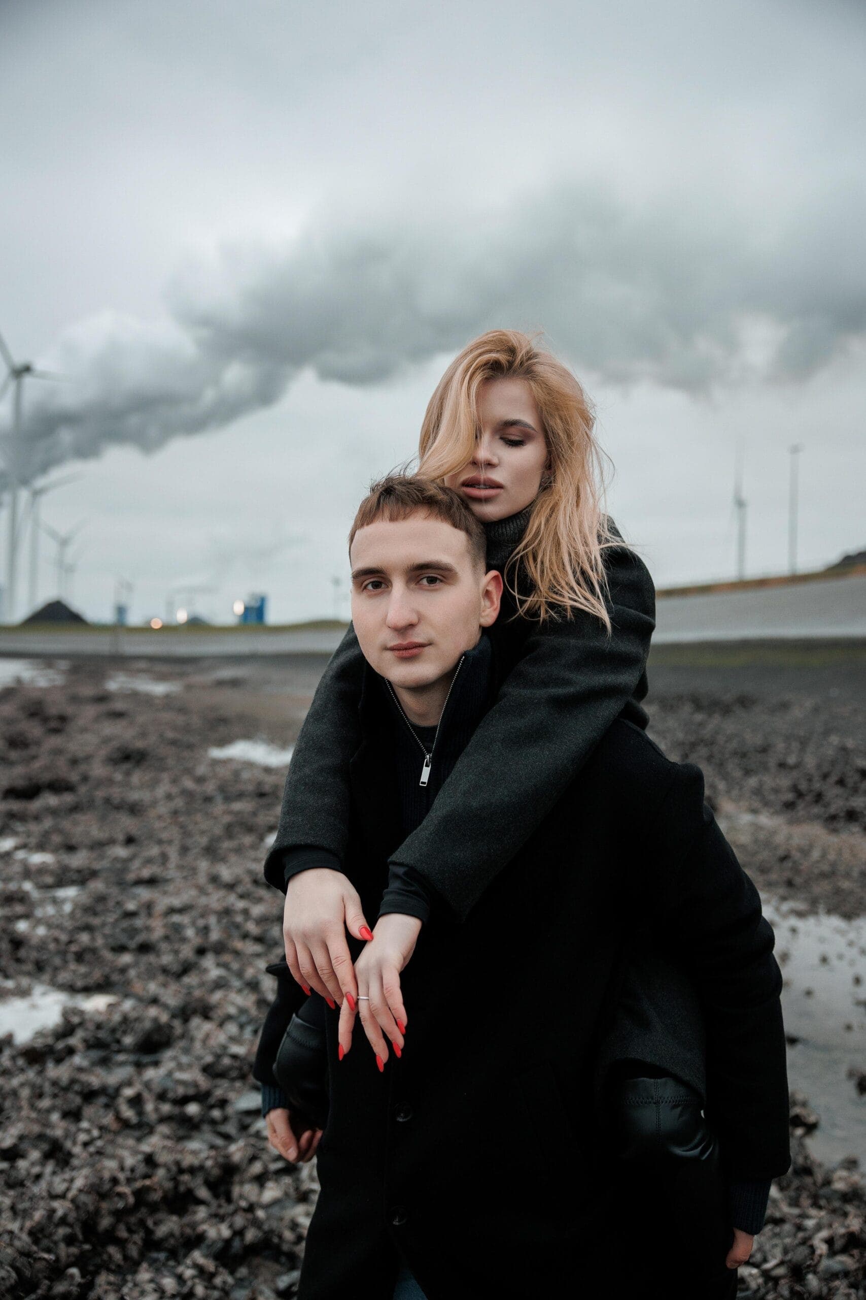 Open fields, wide sky, and two people entirely at ease with one another.