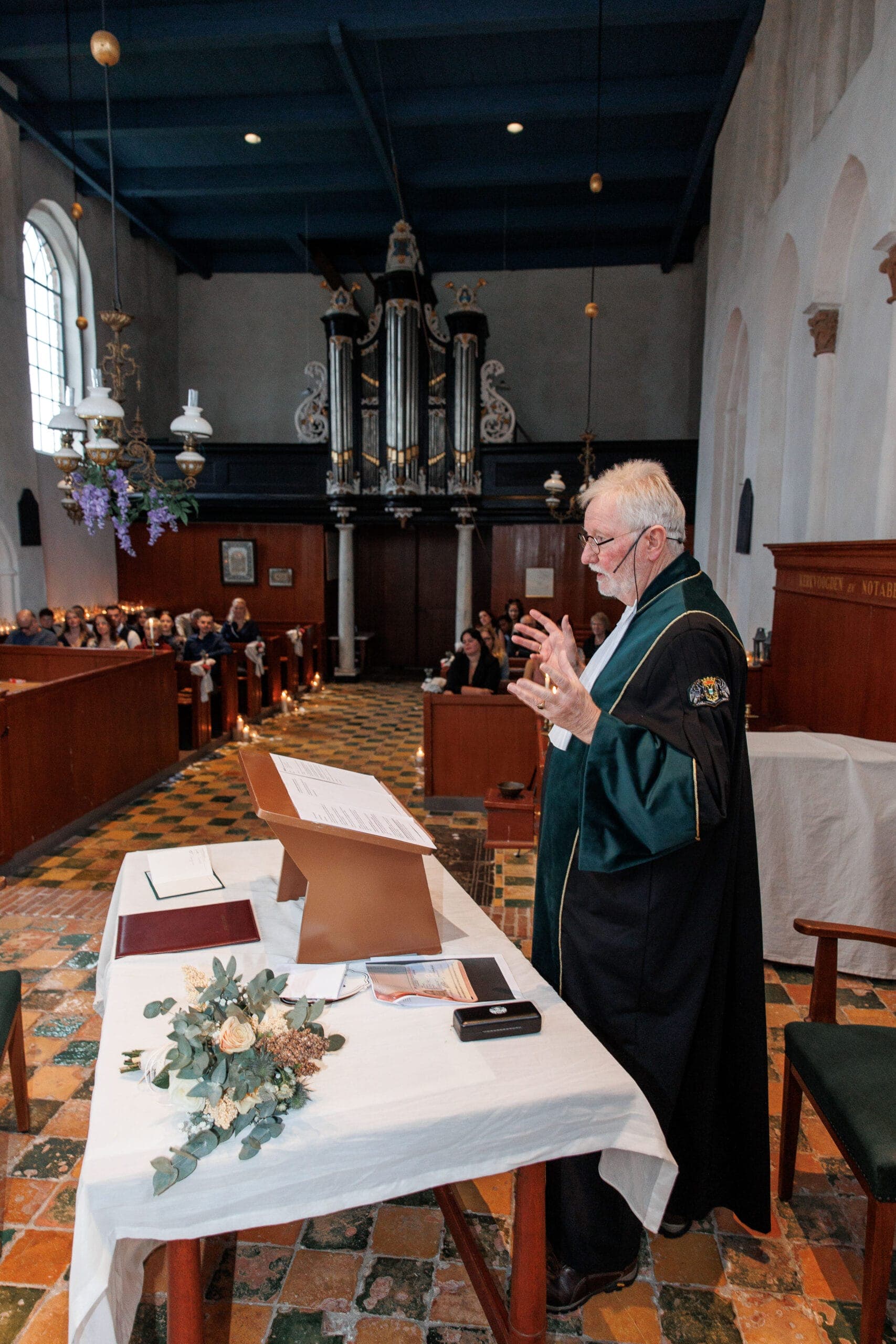Historische trouwsetting