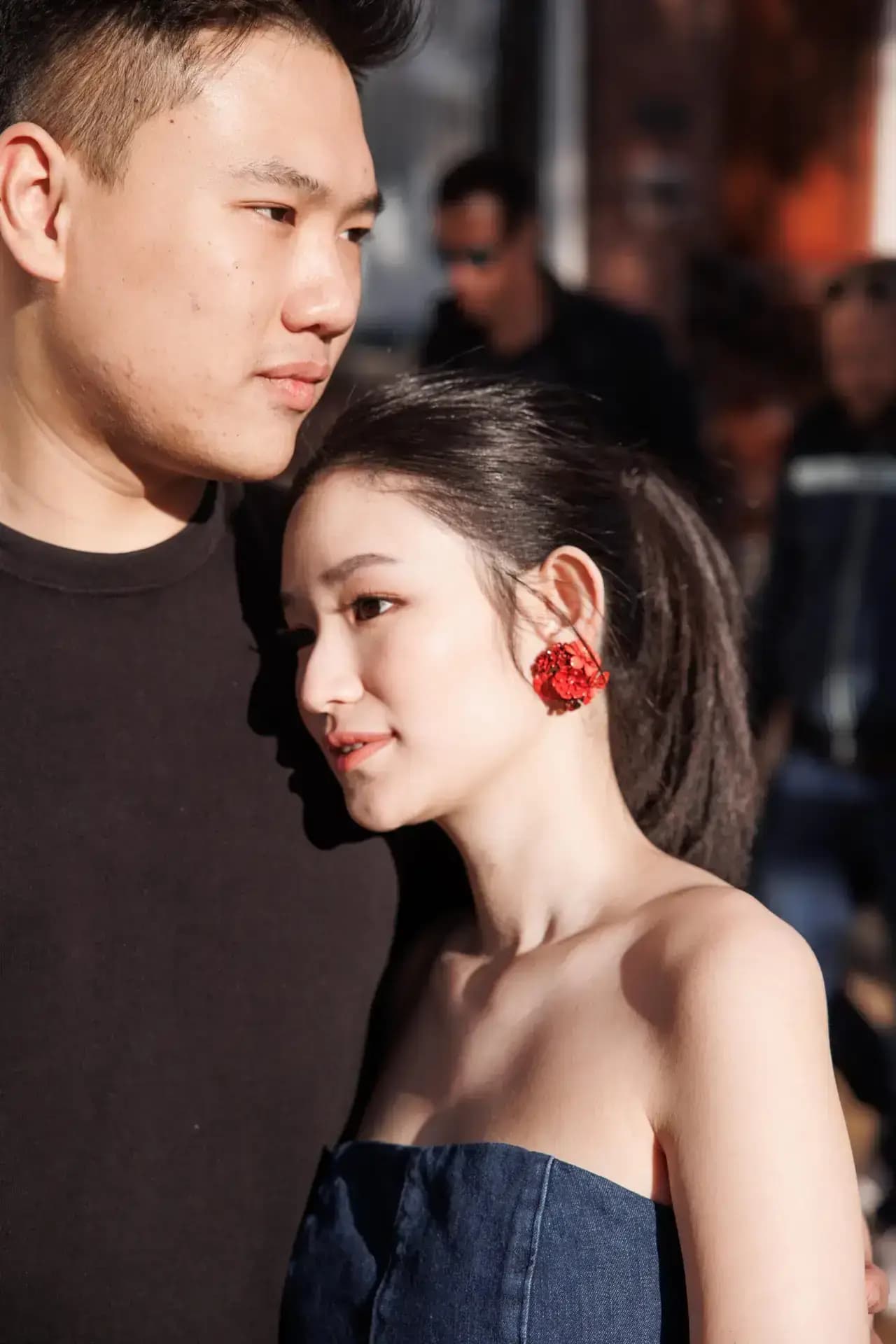A relaxed walk through the city became one of their favourite photographs.