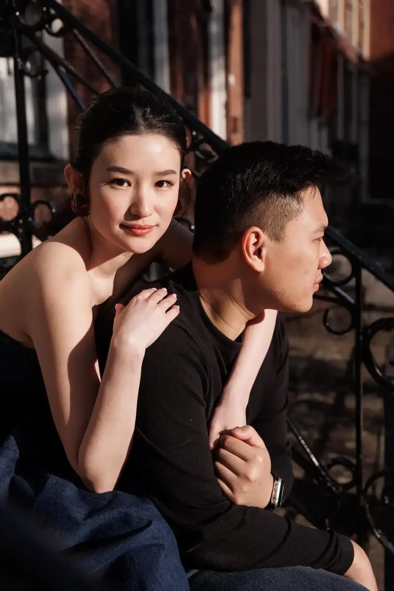 A relaxed walk through the city became one of their favourite photographs.