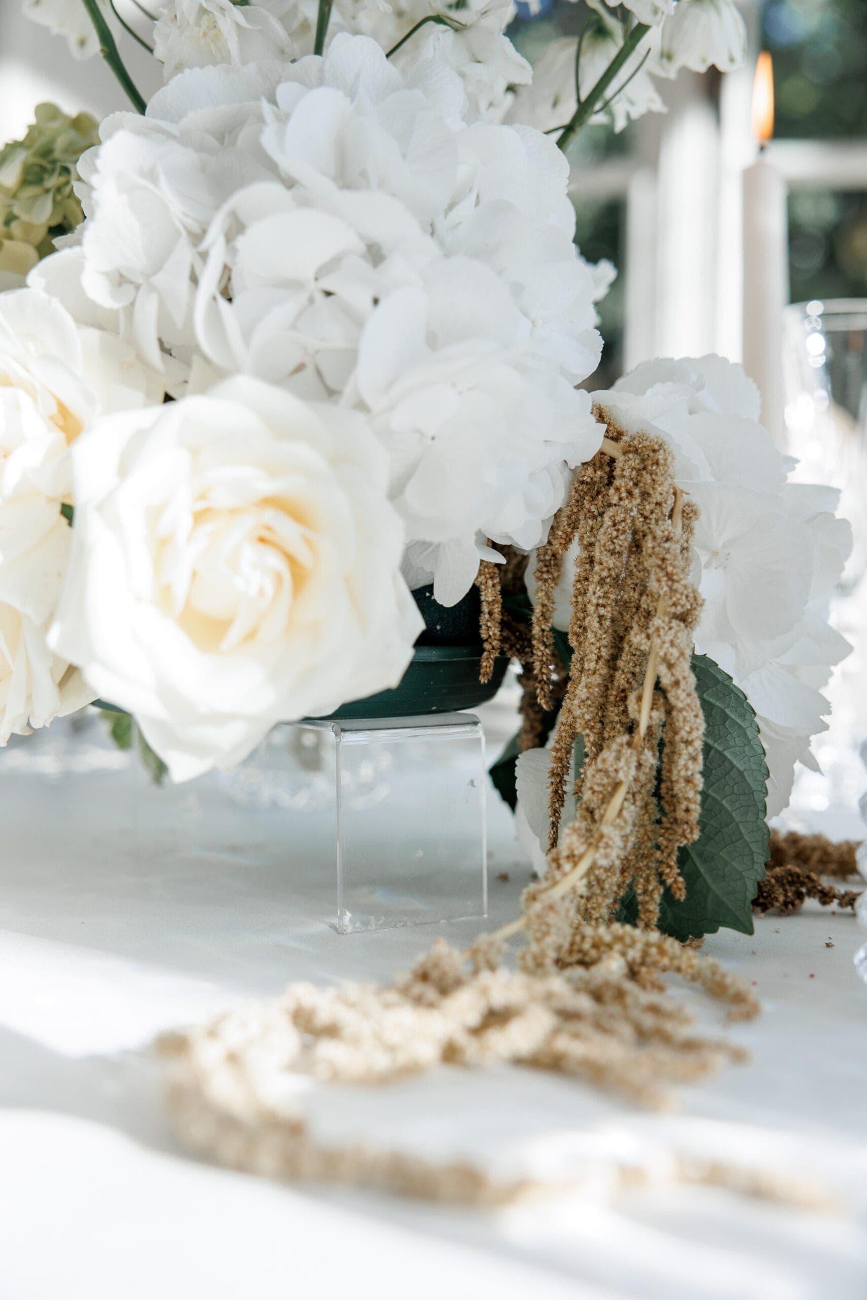 An estate celebration framed by old gardens and quiet luxury.